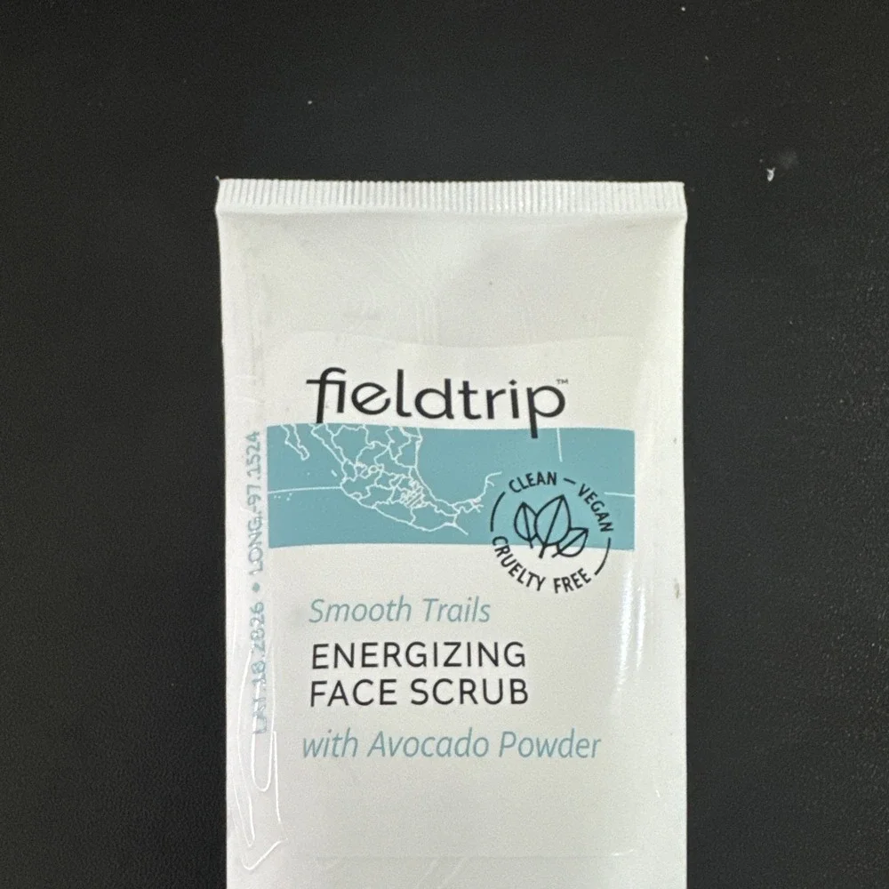 Fieldtrip Energizing Face Scrub Smooth Trails Avocado Powder 3 oz Vegan Clean